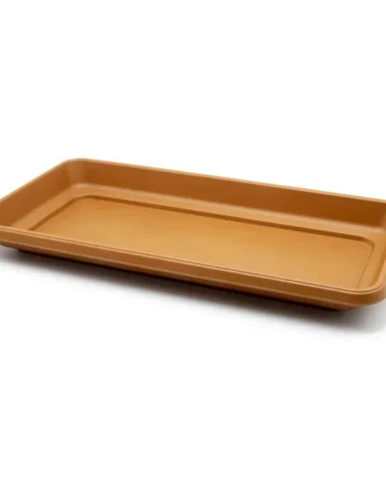 Plato jardinera alta de plastico 60 cm Marron