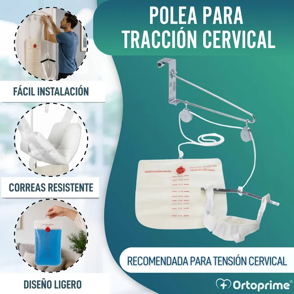 Polea Portátil para Tracción Cervical