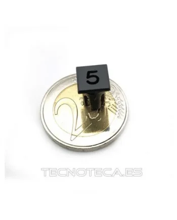 PORTA LEDs de 5mm de presion numero "5"
