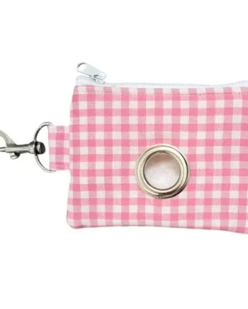 Portabolsas Vichy Rosa para perros