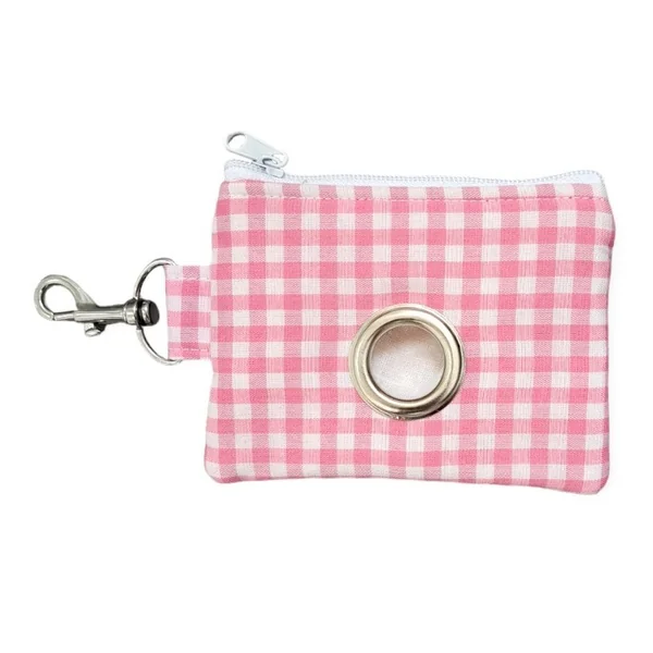 Portabolsas Vichy Rosa para perros