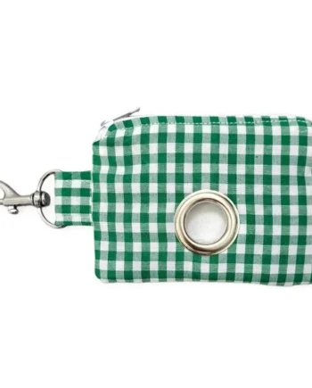 Portabolsas Vichy Verde para perros