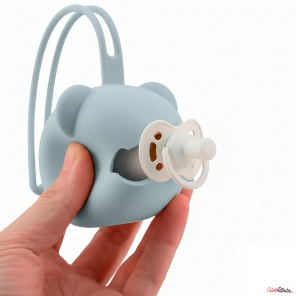 Portachupetes Para Bebés Azul pastel