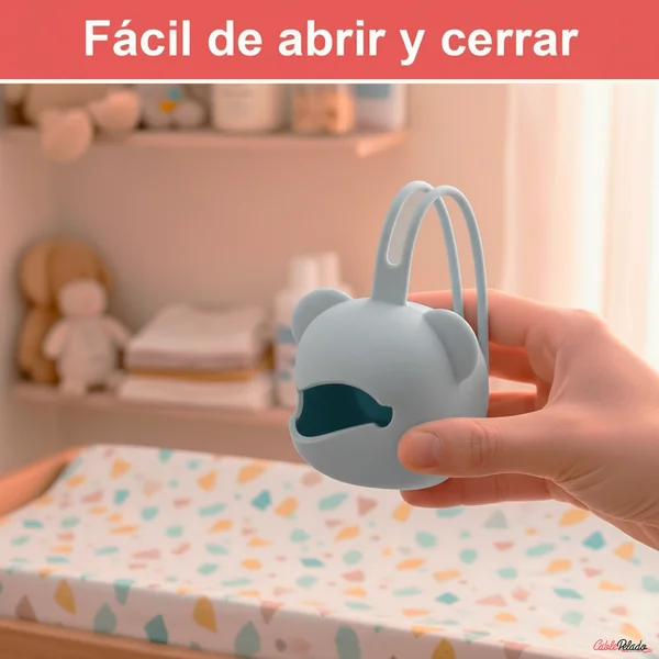 Portachupetes Para Bebés Azul pastel