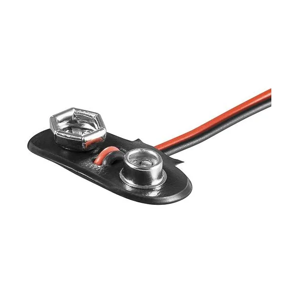 Portapilas para 1 pila 6LF22 9V Negro