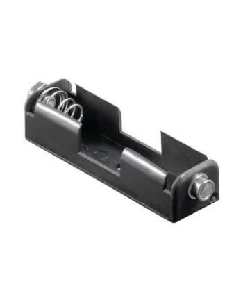 Portapilas para 1 pilas FR6, HR6, LR6 Negro