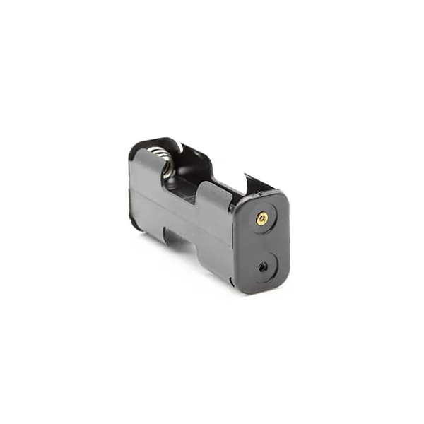 Portapilas para 2 pilas FR6, HR6, LR6 Negro