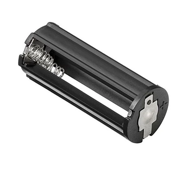 Portapilas para 3 pilas FR03, HR03, LR03 Negro