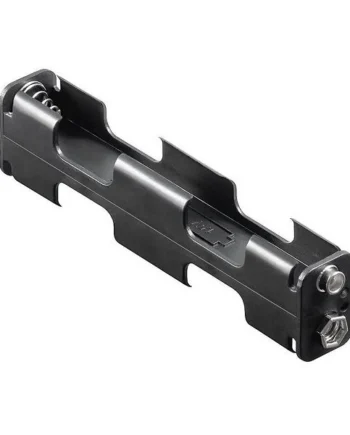 Portapilas para 4 pilas FR6, HR6, LR6 Negro