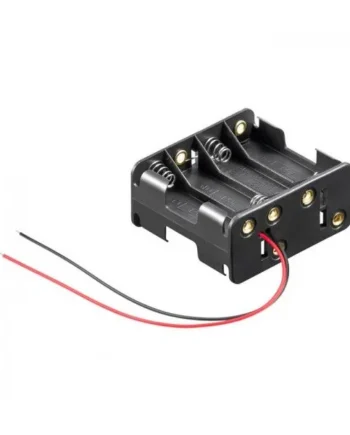 Portapilas para 8 pilas LR6 AA Negro