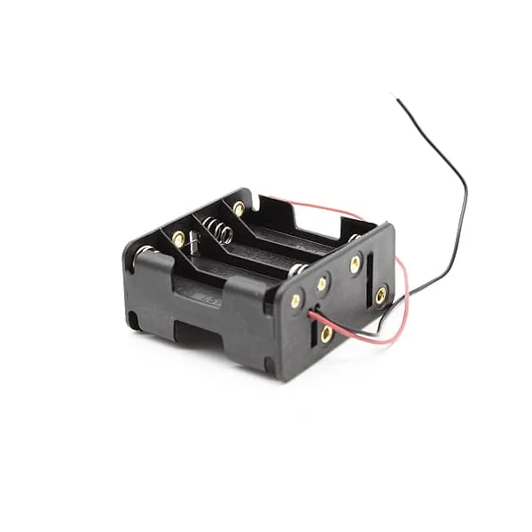 Portapilas para 8 pilas LR6 AA Negro