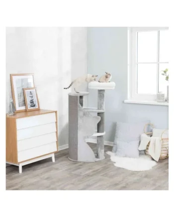 Poste Rascador Abele gris/blanco/gris