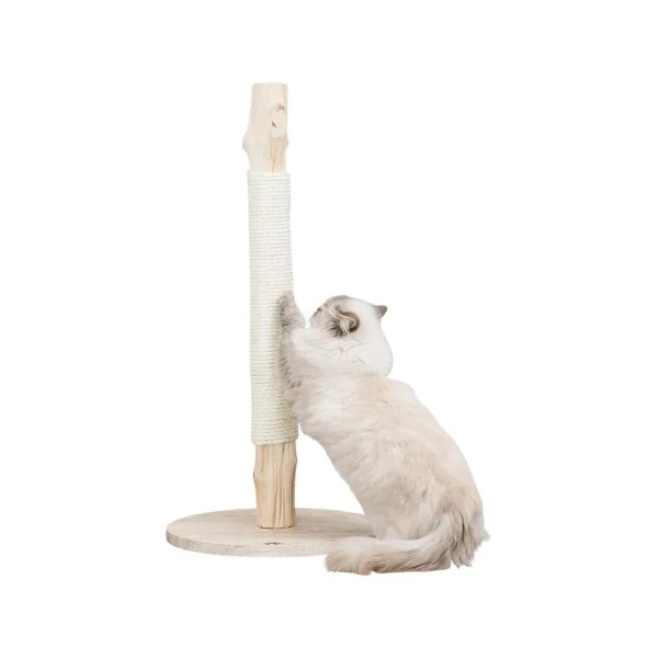 Poste rascador, madera natural beige