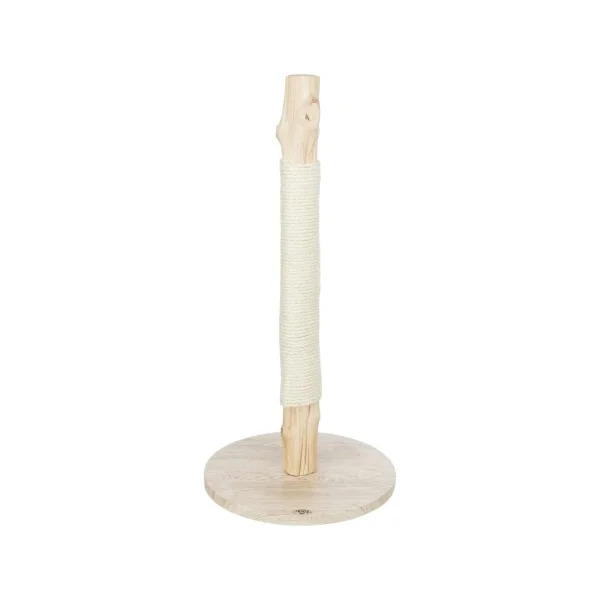Poste rascador, madera natural beige