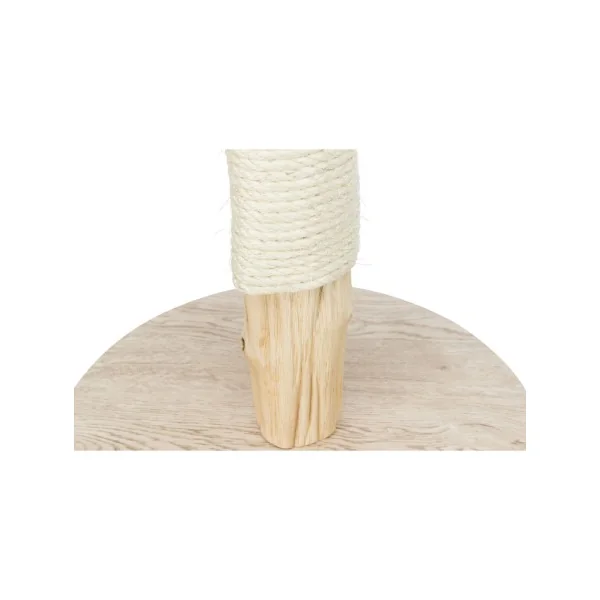 Poste rascador, madera natural beige