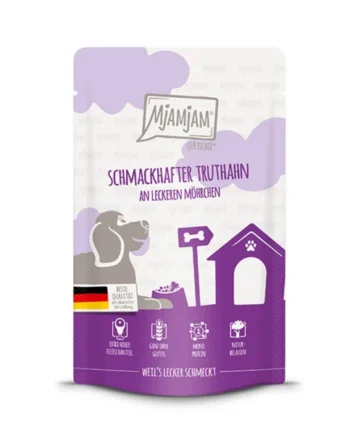 Pouch de pavo con zanahoria 125gr - MjaMjam