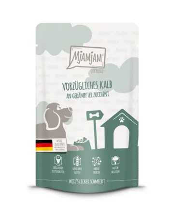 Pouch de ternera con calabacín al vapor 125gr - MjaMjam