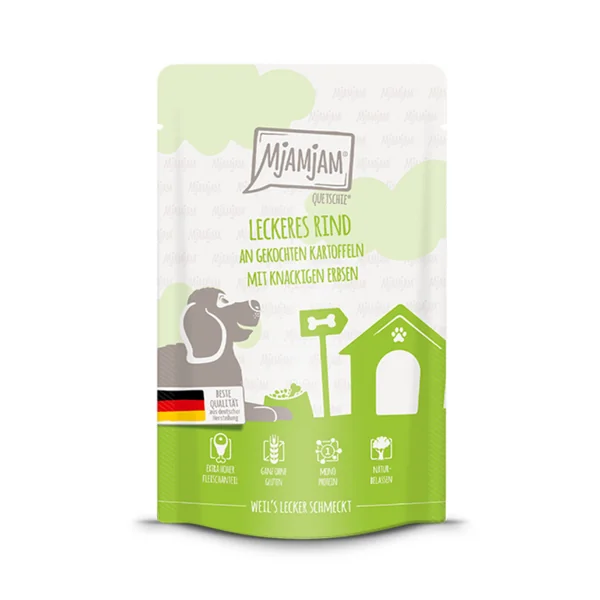 Pouch de ternera con patatas y guisantes 125gr - MjaMjam
