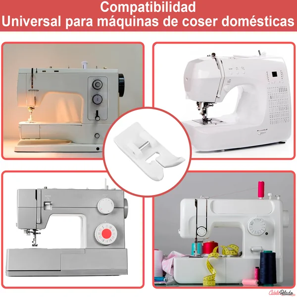 Prensatelas De Teflón Para Máquinas De Coser Blanco
