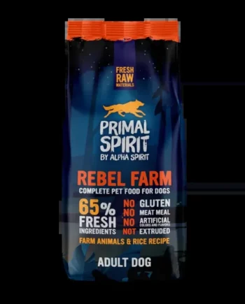 Primal Spirit Rebel Farm 65% Perros pienso natural sin gluten