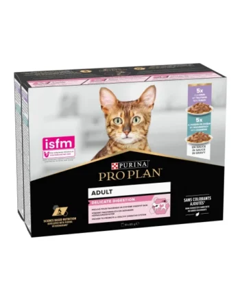 Pro Plan Multisobre Adult Delicate Pescado y Pavo en Salsa Gatos