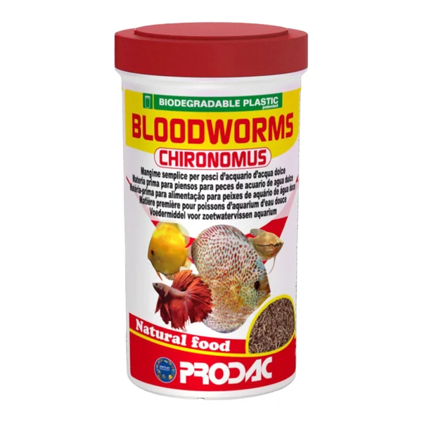 Prodac Larvas de Mosquito para Peces — Snack Natural Liofilizado