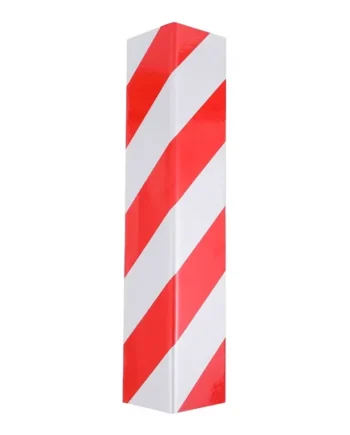 Protector De Espuma Adhesivo Para Garaje 40x15 Cm Rojo-blanco Rojo-Blanco