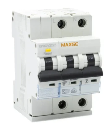 Protector sobretensiones monofasico 2P Clase C 6kA Blanco 25 A