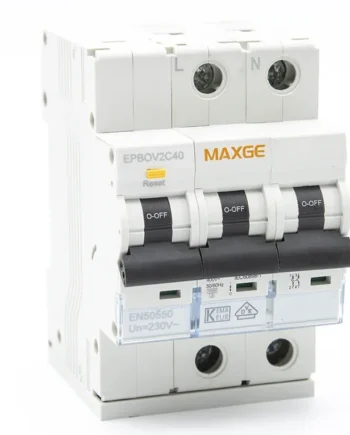 Protector sobretensiones monofasico 2P Clase C 6kA Blanco 40 A