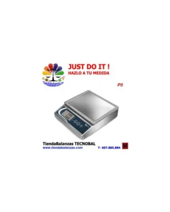 PS 5/10Kg 0.5/1g 200x155mm Balanza inox IP67 Baxtran