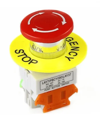 Pulsador de parada de emergencia 22mm 660V 10A