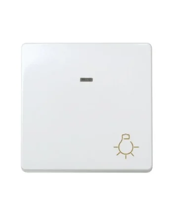 Pulsador luz ancho con luminoso Simon 27 Play Blanco