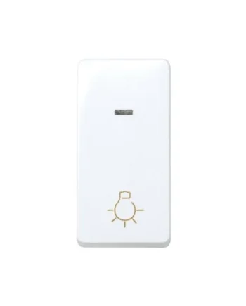 Pulsador luz estrecho con luminoso Simon 27 Play Blanco