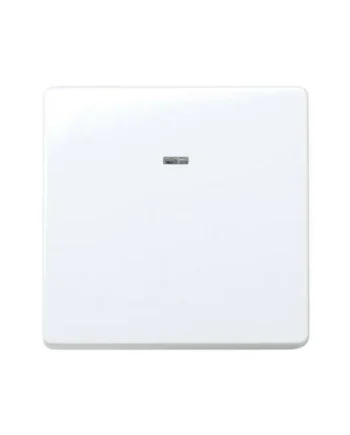 Pulsador neutro ancho con luminoso Simon 27 Play Blanco