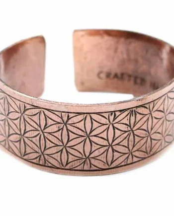 Pulsera Tibetana de Cobre Flor de la vida