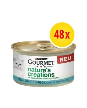 Purina Gourmet Nature's Creations 48 X 85 G ultra suave: reutilizable y suave, disponible en Productos Para Gatos.