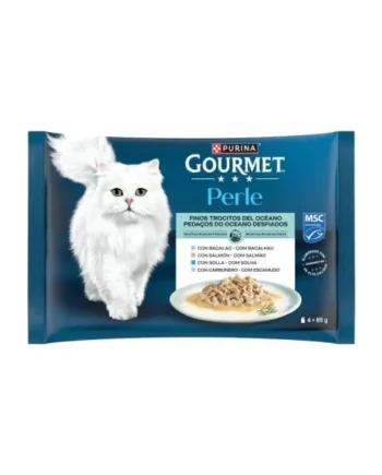 Purina Gourmet Perle Finos Trocitos del Océano en Salsa Surtido Gatos