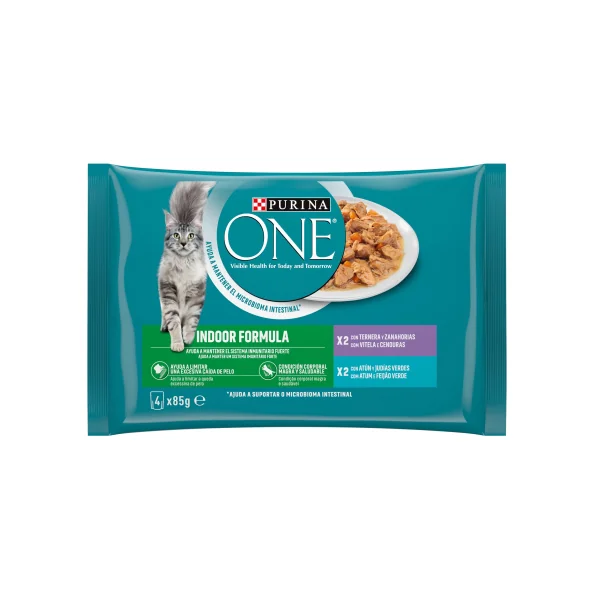 Purina One Indoor en Salsa para Gatos