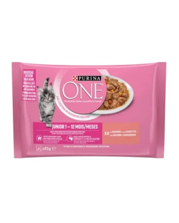 Purina One Junior Salmón Sobre para Gato