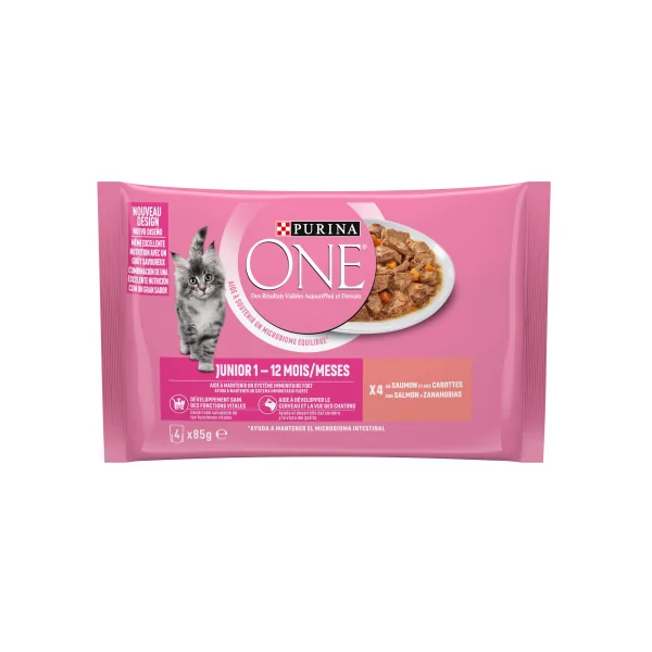 Purina One Junior Salmón Sobre para Gato