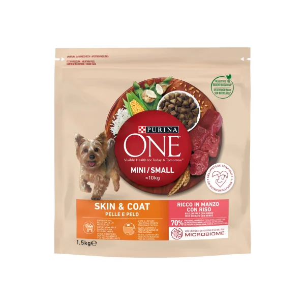 Purina One Mini Piel y Pelo Buey y Arroz