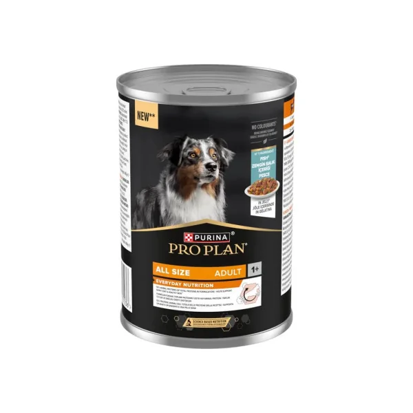 Purina Pro Plan All Size Adult Pescado en Gelatina Perros Latas