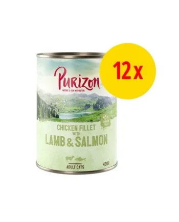 Purizon Adult 12 X 400 G Para Gatos, Sin Cereales - Pack Ahorro para todas las ocasiones: el regalo ideal de Productos Para Gatos de Málaga España.