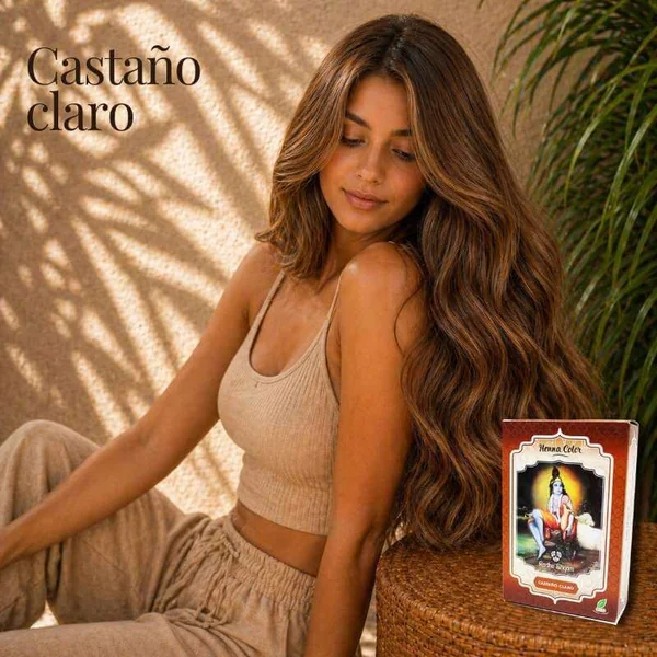 Radhe Shyam Henna En Polvo Castaño Claro