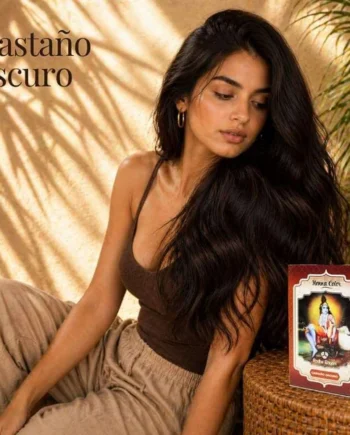 Radhe Shyam Henna En Polvo Castaño Oscuro