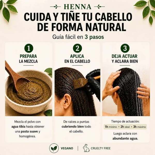 Radhe Shyam Henna En Polvo Castaño Oscuro