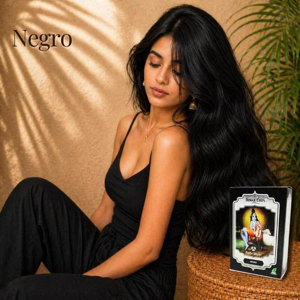 Radhe Shyam Henna En Polvo Negro