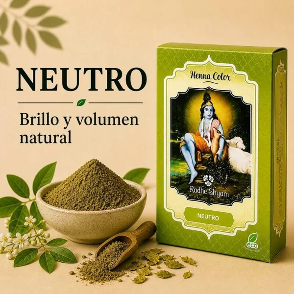 Radhe Shyam Henna Neutro - Brillo y volumen