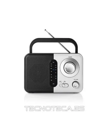 RADIO FM 2,4W BLANCO Y NEGRA. RDFM1300