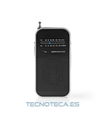 RADIO FM/AM 1.5W PLATA-NEGRA. RDFM1110